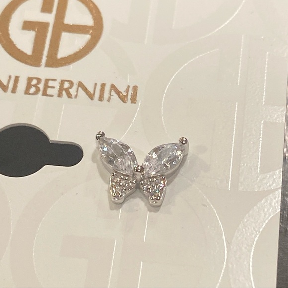 Giani Bernini Cubic Zirconia Butterfly Stud Sterling Silver Earrings - Picture 4 of 10